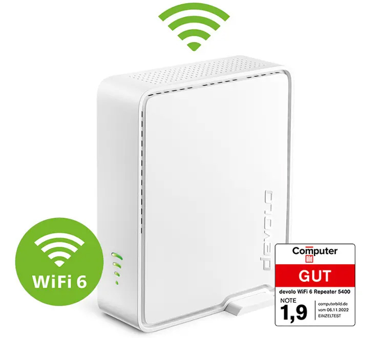 Der devolo WiFi 6 Repeater 5400.