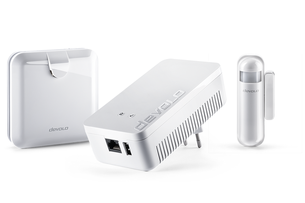 devolo Alarmsirene Paket aus drei devolo Produkte