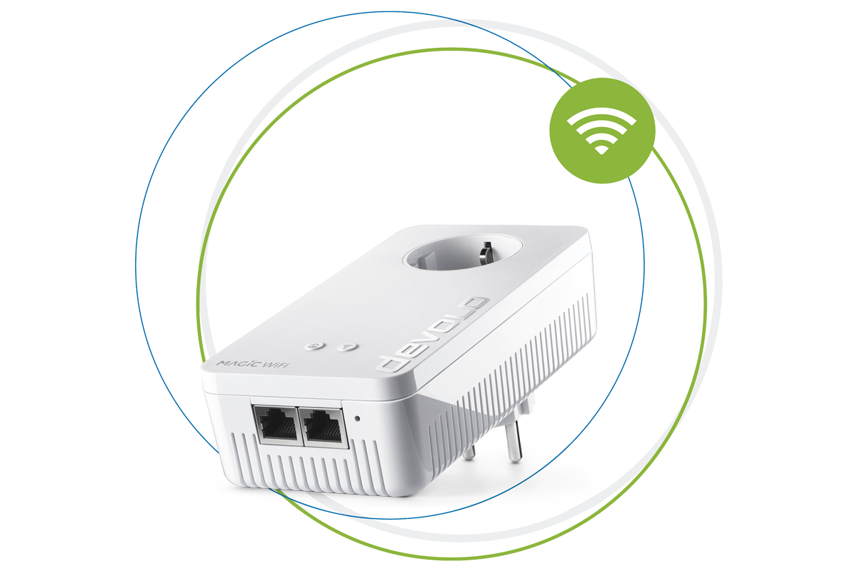 devolo Powerline Adapter Magic 2 WiFi next in Kreisen und WiFi Welle