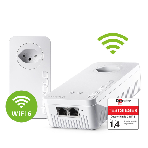Der devolo Magic 2 WiFi 6 im Starter-Kit.