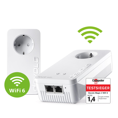 Der devolo Magic 2 WiFi 6 im Starter-Kit.