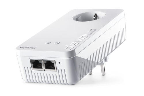 devolo WiFi Repeater ac Produkt liegend präsentiert