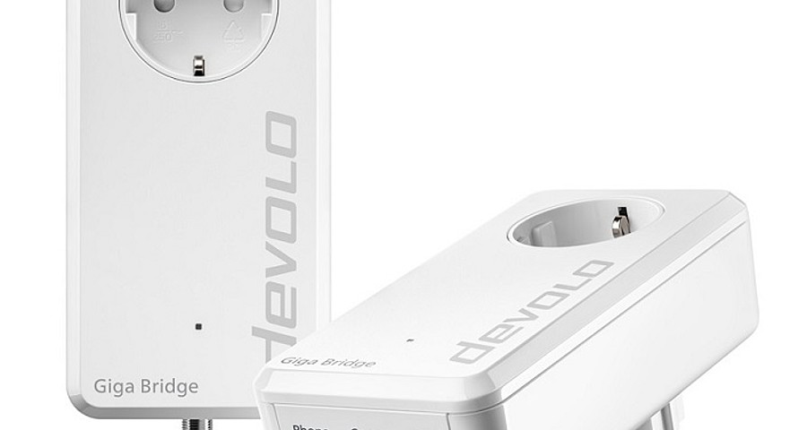 devolo auf der ANGA COM DIGITAL: Giga Bridge überbrückt Lücke zwischen Glasfaseranschluss und Router devolo auf der ANGA COM DIGITAL: Giga Bridge überbrückt Lücke zwischen Glasfaseranschluss und Router